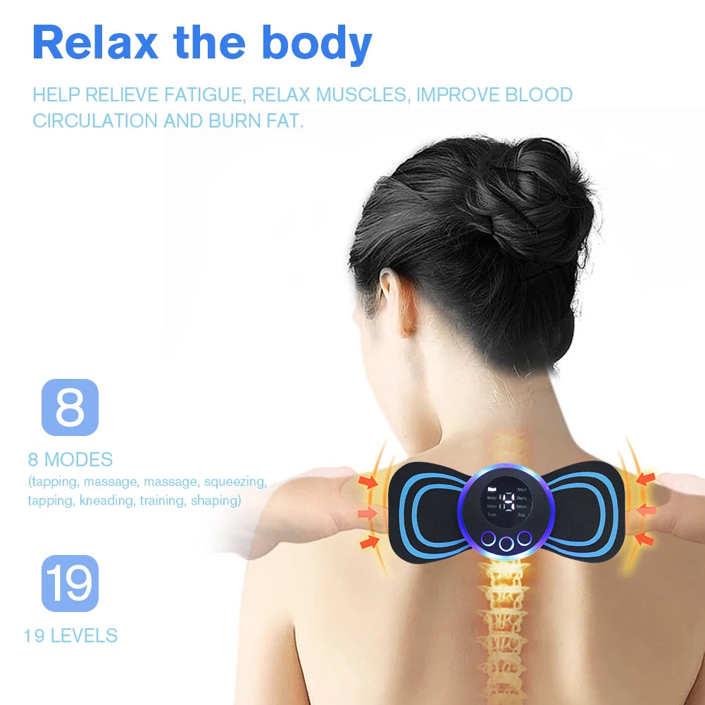 ems electric pulse neck massager